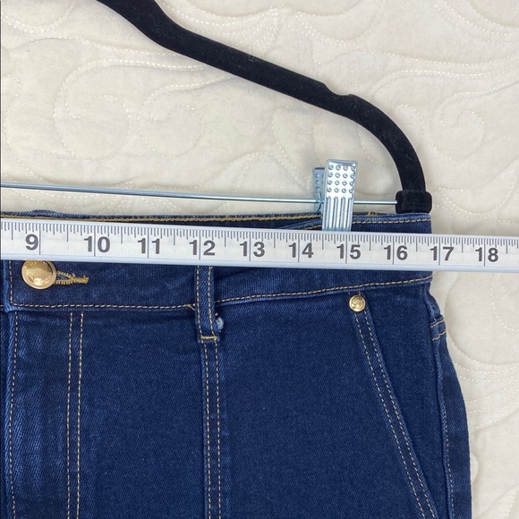 Micheal Kors Cropped High Rise Jeans Blue Womens Sz 12 - Picture 5 of 10